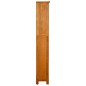 vidaXL Estantería de 5 niveles de madera maciza de roble 45x22x140 cm vidaXL Estantería de 5 niveles de madera maciza de roble 45x22x140 cm