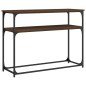 vidaXL Mesa consola madera de ingeniería marrón roble 100x35,5x75 cm vidaXL Mesa consola madera de ingeniería marrón roble 100x35,5x75 cm