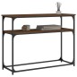 vidaXL Mesa consola madera de ingeniería marrón roble 100x35,5x75 cm vidaXL Mesa consola madera de ingeniería marrón roble 100x35,5x75 cm