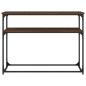 vidaXL Mesa consola madera de ingeniería marrón roble 100x35,5x75 cm vidaXL Mesa consola madera de ingeniería marrón roble 100x35,5x75 cm