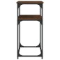 vidaXL Mesa consola madera de ingeniería marrón roble 100x35,5x75 cm vidaXL Mesa consola madera de ingeniería marrón roble 100x35,5x75 cm