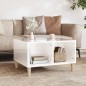 vidaXL Mesa de centro madera contrachapada blanco brillo 60x50x36,5 cm vidaXL Mesa de centro madera contrachapada blanco brillo 60x50x36,5 cm
