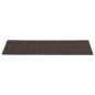 vidaXL Alfombrilla autoadhesiva escalera 15 uds marrón oscuro 76x20 cm vidaXL Alfombrilla autoadhesiva escalera 15 uds marrón oscuro 76x20 cm