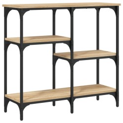 vidaXL Mesa consola madera de ingeniería roble Sonoma 80x29x75 cm