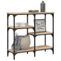 vidaXL Mesa consola madera de ingeniería roble Sonoma 80x29x75 cm vidaXL Mesa consola madera de ingeniería roble Sonoma 80x29x75 cm