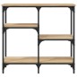 vidaXL Mesa consola madera de ingeniería roble Sonoma 80x29x75 cm vidaXL Mesa consola madera de ingeniería roble Sonoma 80x29x75 cm