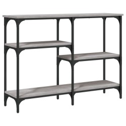 vidaXL Mesa consola madera de ingeniería gris Sonoma 102x29x75 cm