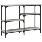 vidaXL Mesa consola madera de ingeniería gris Sonoma 102x29x75 cm vidaXL Mesa consola madera de ingeniería gris Sonoma 102x29x75 cm