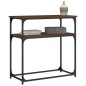 vidaXL Mesa consola madera de ingeniería marrón roble 75x35,5x75 cm vidaXL Mesa consola madera de ingeniería marrón roble 75x35,5x75 cm