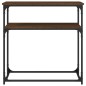 vidaXL Mesa consola madera de ingeniería marrón roble 75x35,5x75 cm vidaXL Mesa consola madera de ingeniería marrón roble 75x35,5x75 cm
