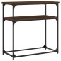 vidaXL Mesa consola madera de ingeniería marrón roble 75x35,5x75 cm vidaXL Mesa consola madera de ingeniería marrón roble 75x35,5x75 cm