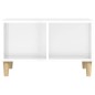 vidaXL Mesa de centro madera contrachapada blanco brillo 60x50x36,5 cm vidaXL Mesa de centro madera contrachapada blanco brillo 60x50x36,5 cm