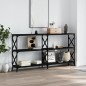 vidaXL Mesa consola madera de ingeniería negra 156x28x80,5 cm vidaXL Mesa consola madera de ingeniería negra 156x28x80,5 cm