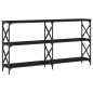 vidaXL Mesa consola madera de ingeniería negra 156x28x80,5 cm vidaXL Mesa consola madera de ingeniería negra 156x28x80,5 cm