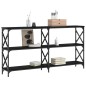 vidaXL Mesa consola madera de ingeniería negra 156x28x80,5 cm vidaXL Mesa consola madera de ingeniería negra 156x28x80,5 cm