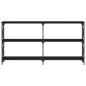 vidaXL Mesa consola madera de ingeniería negra 156x28x80,5 cm vidaXL Mesa consola madera de ingeniería negra 156x28x80,5 cm
