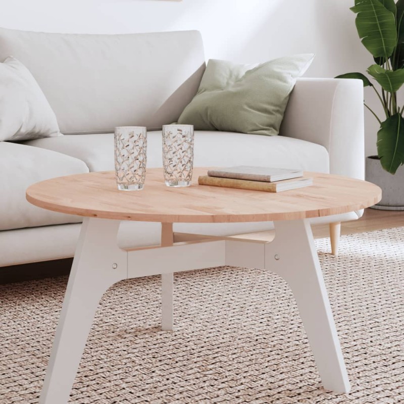 vidaXL Tablero redondo de madera maciza de haya Ø80x1,5cm vidaXL Tablero redondo de madera maciza de haya Ø80x1,5cm
