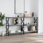vidaXL Mesa consola madera de ingeniería gris Sonoma 200x28x80,5 cm vidaXL Mesa consola madera de ingeniería gris Sonoma 200x28x80,5 cm