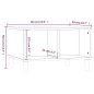 vidaXL Mesa de centro madera contrachapada blanco brillo 60x50x36,5 cm vidaXL Mesa de centro madera contrachapada blanco brillo 60x50x36,5 cm