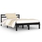 vidaXL Sofá cama madera maciza de pino negro 120x200 cm vidaXL Sofá cama madera maciza de pino negro 120x200 cm