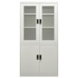 vidaXL Armario de oficina de acero gris claro 90x40x180 cm vidaXL Armario de oficina de acero gris claro 90x40x180 cm