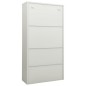 vidaXL Armario de oficina de acero gris claro 90x40x180 cm vidaXL Armario de oficina de acero gris claro 90x40x180 cm