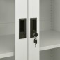 vidaXL Armario de oficina de acero gris claro 90x40x180 cm vidaXL Armario de oficina de acero gris claro 90x40x180 cm
