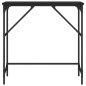 vidaXL Mesa consola madera de ingeniería negra 75x32x75 cm vidaXL Mesa consola madera de ingeniería negra 75x32x75 cm