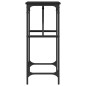 vidaXL Mesa consola madera de ingeniería negra 75x32x75 cm vidaXL Mesa consola madera de ingeniería negra 75x32x75 cm