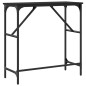 vidaXL Mesa consola madera de ingeniería negra 75x32x75 cm vidaXL Mesa consola madera de ingeniería negra 75x32x75 cm
