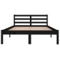 vidaXL Sofá cama madera maciza de pino negro 120x200 cm vidaXL Sofá cama madera maciza de pino negro 120x200 cm