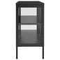 vidaXL Aparador de acero y vidrio gris antracita 105x35x70 cm vidaXL Aparador de acero y vidrio gris antracita 105x35x70 cm