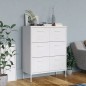 vidaXL Armario de almacenamiento acero blanco 80x35x101,5 cm vidaXL Armario de almacenamiento acero blanco 80x35x101,5 cm