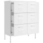 vidaXL Armario de almacenamiento acero blanco 80x35x101,5 cm vidaXL Armario de almacenamiento acero blanco 80x35x101,5 cm