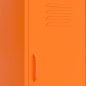 vidaXL Armario de almacenamiento acero naranja 42,5x35x101,5 cm vidaXL Armario de almacenamiento acero naranja 42,5x35x101,5 cm