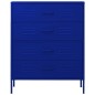 vidaXL Armario de cajones de acero azul oscuro 80x35x101,5 cm vidaXL Armario de cajones de acero azul oscuro 80x35x101,5 cm