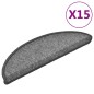 vidaXL Alfombrillas de escalera 15 unidades gris oscuro 56x17x3 cm vidaXL Alfombrillas de escalera 15 unidades gris oscuro 56x17x3 cm