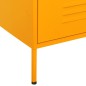 vidaXL Armario de cajones de acero amarillo mostaza 80x35x101,5 cm