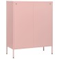 vidaXL Armario de cajones de acero rosa 80x35x101,5 cm vidaXL Armario de cajones de acero rosa 80x35x101,5 cm