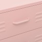 vidaXL Armario de cajones de acero rosa 80x35x101,5 cm vidaXL Armario de cajones de acero rosa 80x35x101,5 cm