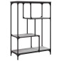 vidaXL Estantería madera de ingeniería y acero Sonoma gris 81x36x115cm vidaXL Estantería madera de ingeniería y acero Sonoma gris 81x36x115cm