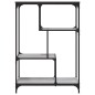 vidaXL Estantería madera de ingeniería y acero Sonoma gris 81x36x115cm vidaXL Estantería madera de ingeniería y acero Sonoma gris 81x36x115cm