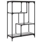 vidaXL Estantería madera de ingeniería y acero Sonoma gris 81x36x115cm vidaXL Estantería madera de ingeniería y acero Sonoma gris 81x36x115cm