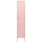 vidaXL Armario taquilla de acero rosa 35x46x180 cm