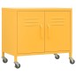 vidaXL Armario de almacenamiento acero amarillo mostaza 60x35x56 cm vidaXL Armario de almacenamiento acero amarillo mostaza 60x35x56 cm