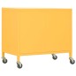 vidaXL Armario de almacenamiento acero amarillo mostaza 60x35x56 cm vidaXL Armario de almacenamiento acero amarillo mostaza 60x35x56 cm