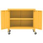 vidaXL Armario de almacenamiento acero amarillo mostaza 60x35x56 cm vidaXL Armario de almacenamiento acero amarillo mostaza 60x35x56 cm