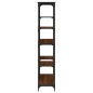 vidaXL Estantería madera ingeniería acero roble marrón 99x35,5x176 cm vidaXL Estantería madera ingeniería acero roble marrón 99x35,5x176 cm
