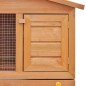vidaXL Casa de animales pequeños jaula conejera 3 puertas madera vidaXL Casa de animales pequeños jaula conejera 3 puertas madera