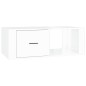 vidaXL Mesa de centro madera contrachapada blanco brillo 100x50,5x35cm vidaXL Mesa de centro madera contrachapada blanco brillo 100x50,5x35cm